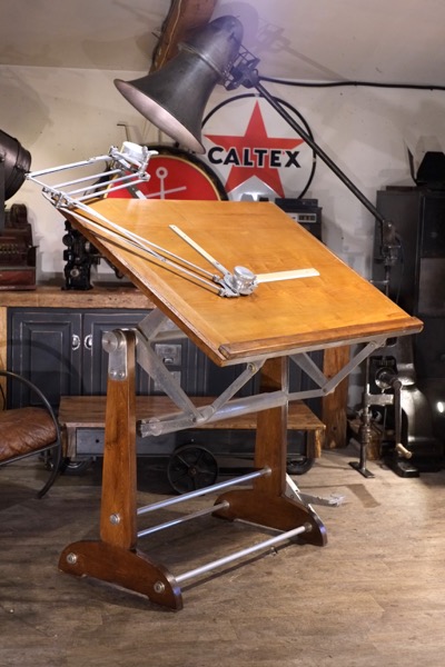 table a dessin occasion OZA metal bois ancienne